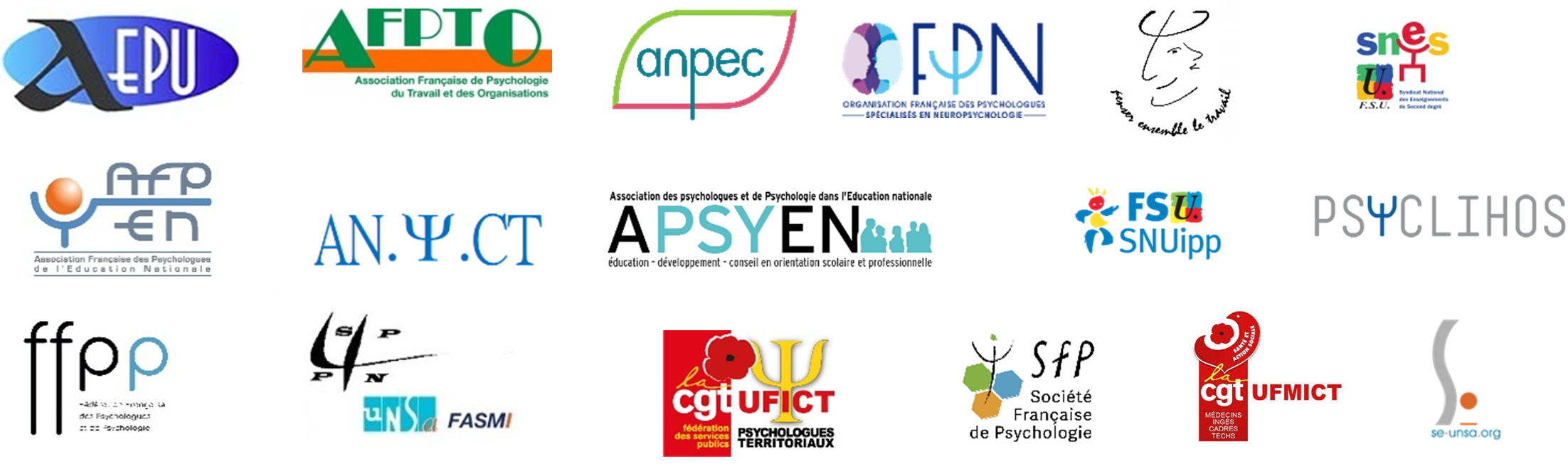 Logos des associations fondatrices
